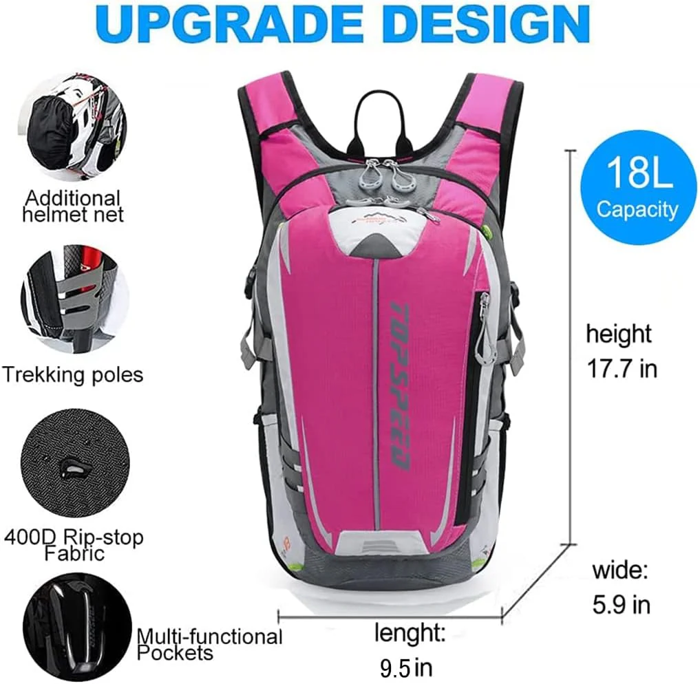 INOXTO Topspeed 18 Hydration  Backpack for Outdoor Trail Marathon Race Cycling Camping - Image 14
