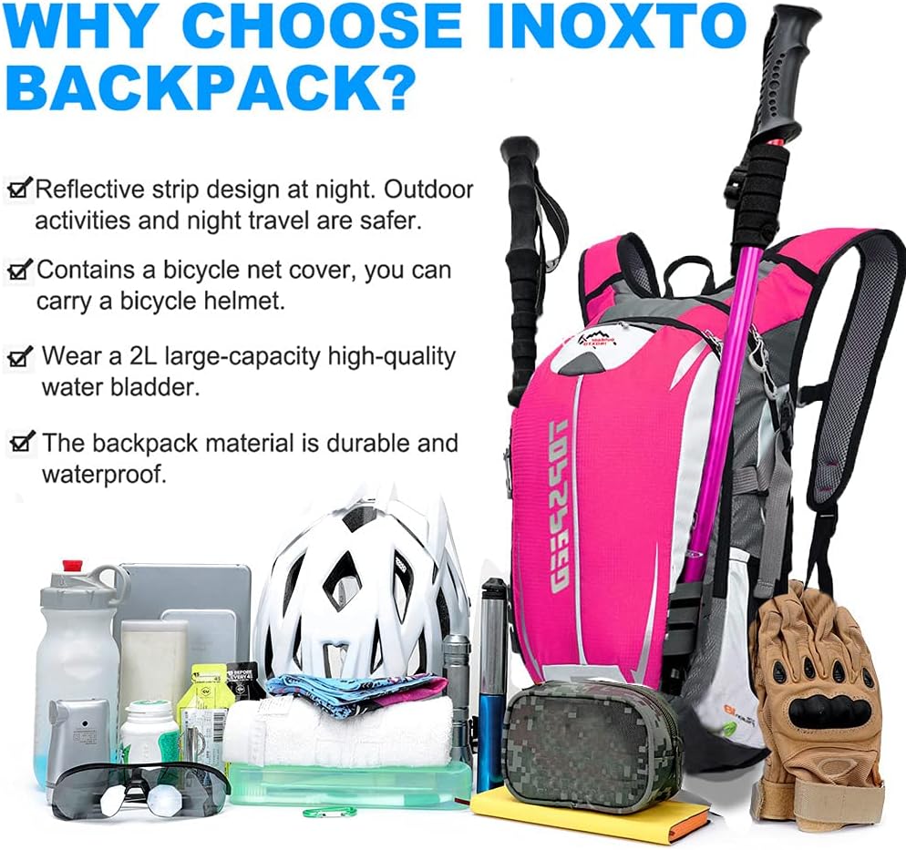 INOXTO Topspeed 18 Hydration  Backpack for Outdoor Trail Marathon Race Cycling Camping - Image 16