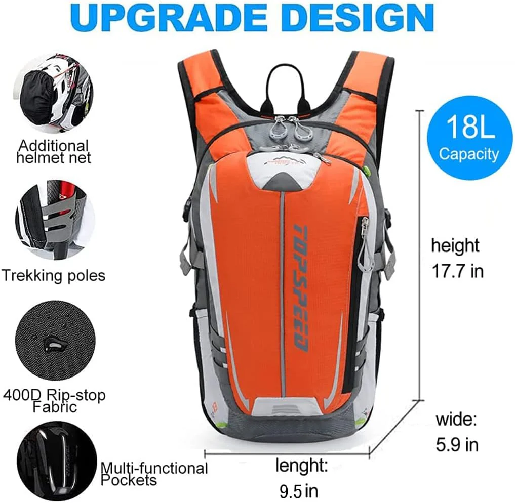 INOXTO Topspeed 18 Hydration  Backpack for Outdoor Trail Marathon Race Cycling Camping - Image 20