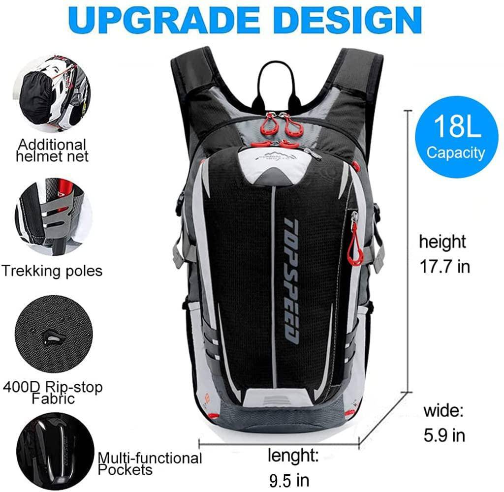 INOXTO Topspeed 18 Hydration  Backpack for Outdoor Trail Marathon Race Cycling Camping - Image 3