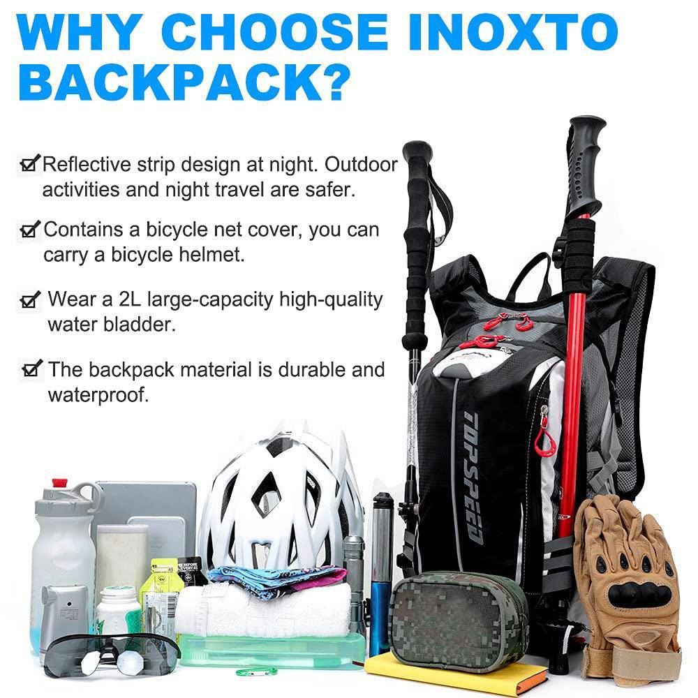 INOXTO Topspeed 18 Hydration  Backpack for Outdoor Trail Marathon Race Cycling Camping - Image 5