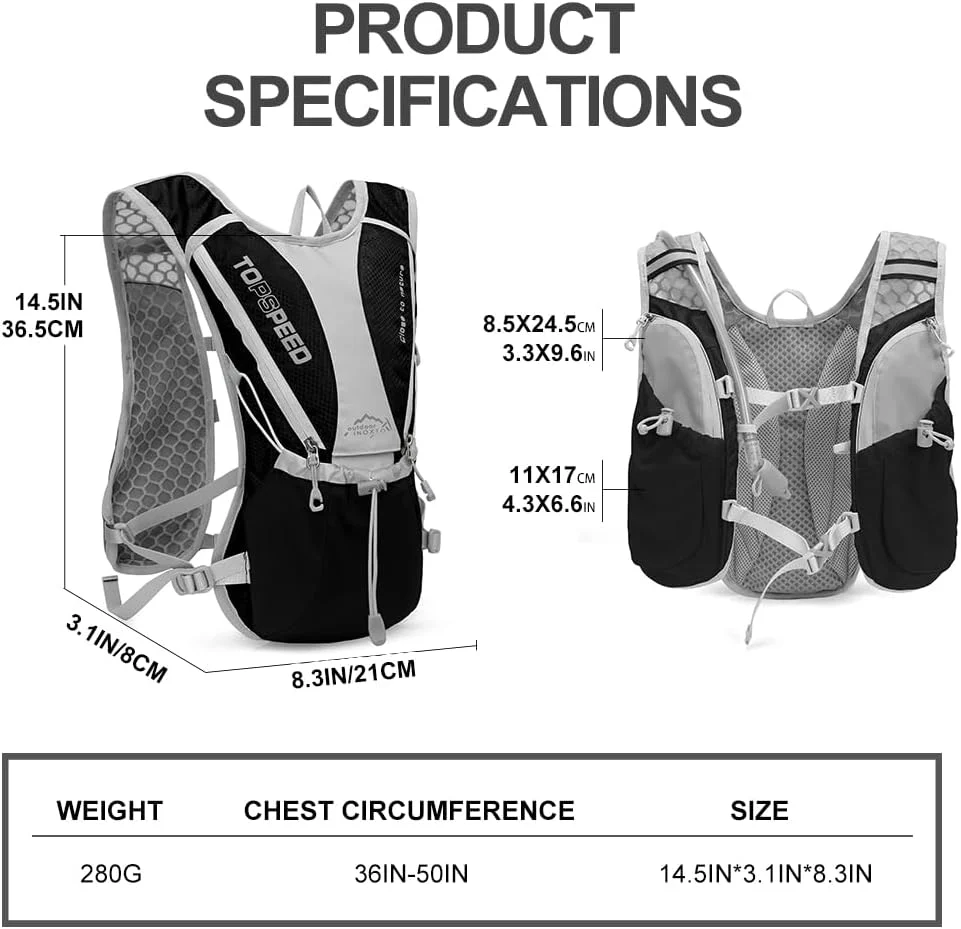 INOXTO Topspeed 8 Running Hydration Vest - Image 4