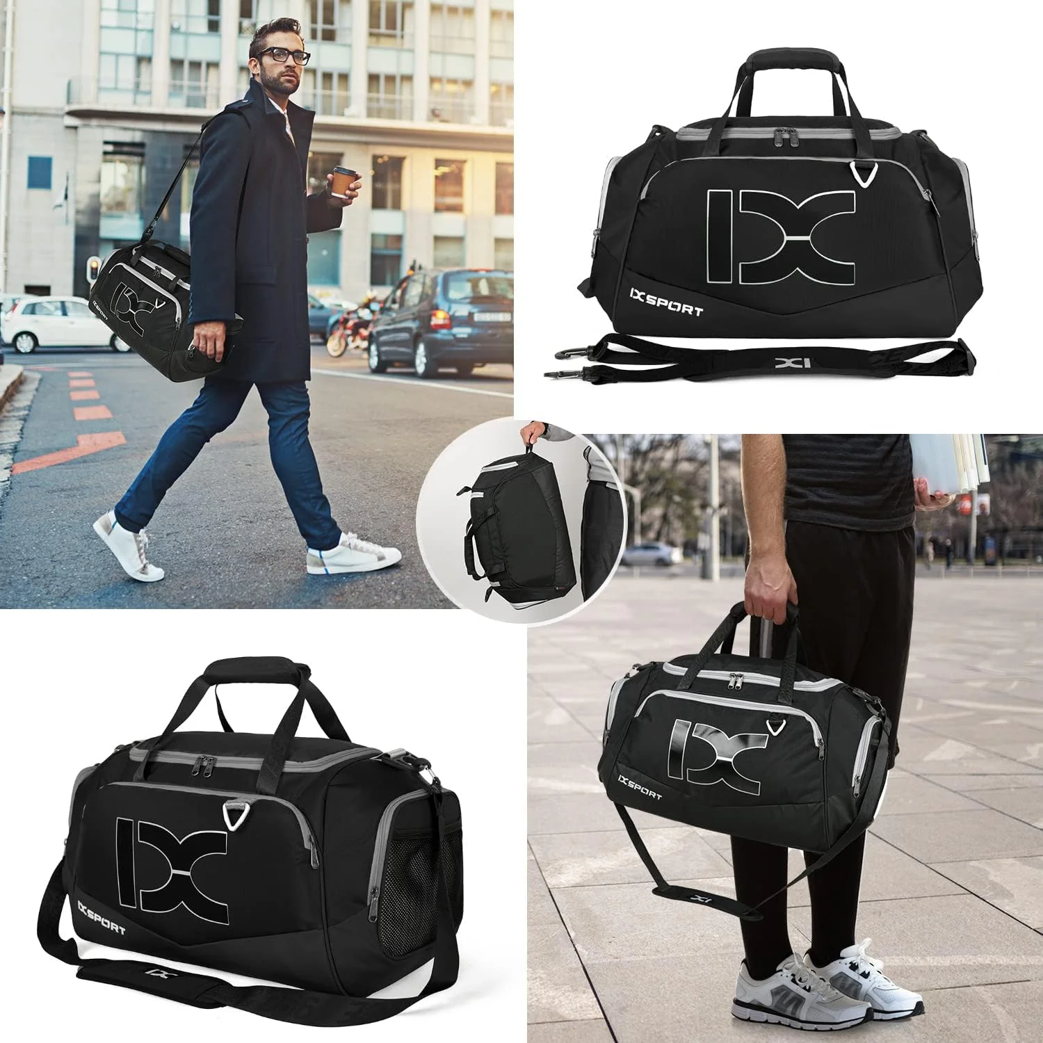 INOXTO Travel Duffel Bag, Sport Gym Bag - Image 7