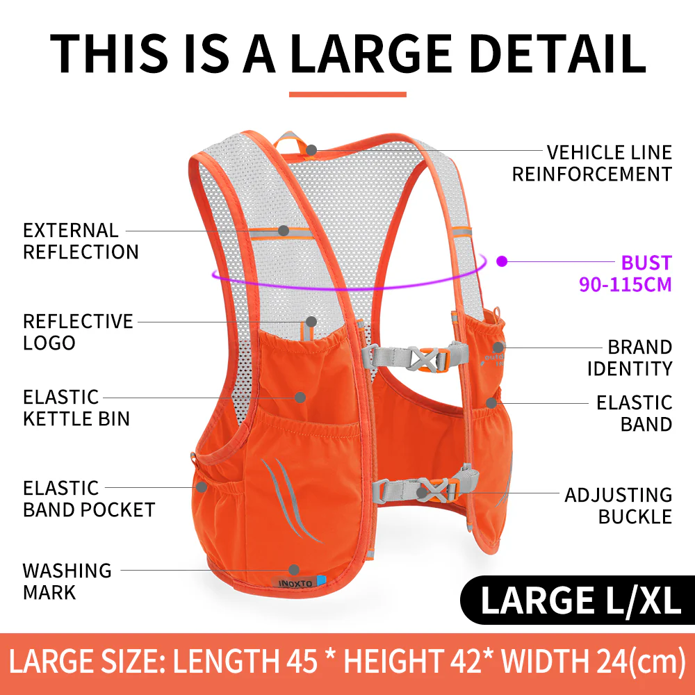 INOXTO Ultra Lightweight Running Vest - Image 5